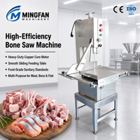 Hochleistungs-Elektro-Fleischknochensäge Gewerbliche Edelstahl-Bandsäge für Gefrorenes Fleisch