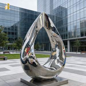 MILY Scultura Astratta Moderna in Acciaio Inossidabile di Grandi Dimensioni per Decorazione Esterna in Vendita - Product Image 2