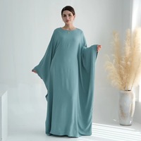 Nouvelle robe kaftan musulmane Abaya RO 596 en polyester infroissable, grande taille, vêtements islamiques modestes pour femmes, Abaya pour femmes