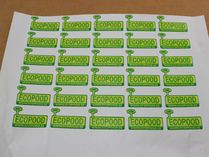 <span class=keywords><strong>Pegatina</strong></span> decorativa de resina epoxi con logo <span class=keywords><strong>ambiental</strong></span>, adhesivo permanente - Product Image 5