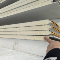 Panneau isolant en acier résistant aux intempéries 50 mm 60 mm PU EPS Panneaux sandwich