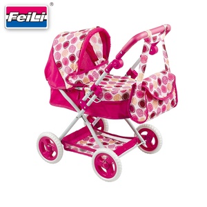 Cochecito de Juguete para Muñecas Fei Li, Éxito de Ventas, con Bolsa, Mango Ajustable y Cesta de Almacenamiento para Niños, Juguete de Simulación - Product Image 1
