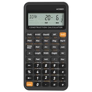 Calculadora Avanzada de Matemáticas de Construcción con Fracciones en Pies y Pulgadas para Arquitectos, Ingenieros, Contratistas, Estimadores y Carpinteros - Product Image 1