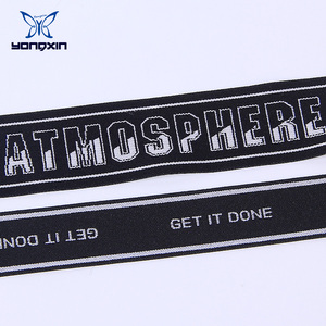 3D Jacquard nhãn nền dệt kim đàn hồi tóc ban nhạc thời trang tùy biến với màu đen mềm <span class=keywords><strong>TPU</strong></span> in dây đeo áo ngực vải - Product Image 2