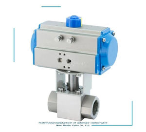 Station de compression DN32 à raccord pneumatique, corps en acier inoxydable haute résistance, actionneur assorti pour gaz - Product Image 4