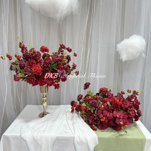 DKB Luxury <strong>Wedding</strong> Flower Ball <strong>Decoration</strong> Red Rose Silk <strong>Wedding</strong> Centerpieces and Table <strong>Decorations</strong> Flower Ball - Product Image 3