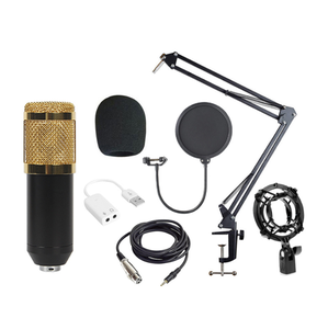 Micrófono de Condensador con Tarjeta de Sonido, Interfaz USB, Micrófono de Estudio Estéreo Profesional para Grabación, Chat, Juegos, Micrófono <span class=keywords><strong>ASMR</strong></span> - Product Image 4