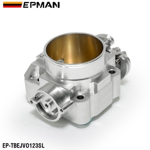 EPMAN 70mm Racing Billet corpo farfallato in alluminio per mitMitsubishi Lancer EVO 1 <span class=keywords><strong>2</strong></span> 3 4 g63 collettore di aspirazione argento EP-TBEJVO123SL - Product Image 3