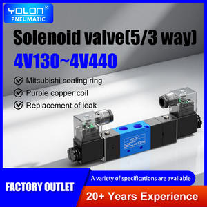 โซลินอยด์วาล์ว DC24V 24VAC 230C 4v410-15 330E 430C แรงดันน้ำควบคุมปลั๊ก yolon 1พอร์ต2in - Product Image 2