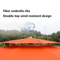 Parasol multicolore pour parasol de plage, parasol pliable à pince réglable pour l'extérieur
