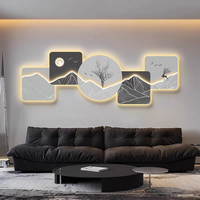 Peinture murale LED décorative pour salon, vente en gros d'usine, tableau mural minimaliste pour fond de canapé et chambre à coucher, nature morte