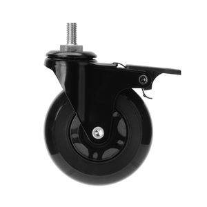3 אינץ פו סיבוב גלגל caster עבור כיסא משרדי אוניברסלי שולחן עבודה שולחנות כיסוי אבק מחסה עבור סלון אוכל בית הספר ריהוט - Product Image 6