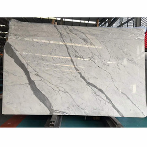 بلاط سيراميك روزاليا رخامي أبيض من Statuario ، لوح كبير ، غرفة معيشة بتشطيب عتيق/مصقل طبيعي - Product Image 1