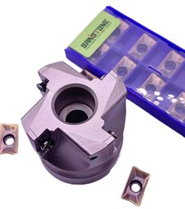 Fresa R390 de acero indexable, cabezal de fresado de hombro de acero, 4 flautas, antivibración, corte de alta eficiencia, 1 unidad - Product Image 1