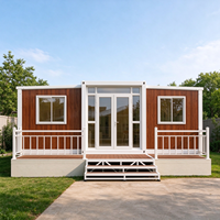 Module d'habitation préfabriqué pliable et extensible en conteneur, 2, 3 ou 4 chambres, 20ft ou 40ft