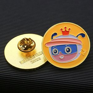 Pin de Solapa Metálico con Logotipo Personalizado, Forma Redonda, Acabado Pulido, Broche Promocional Personalizado, Insignia de Regalo Corporativo - Product Image 2