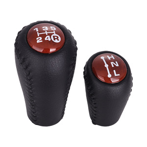 Pommeau de levier de vitesse en cuir pour voiture, pommeau de levier de vitesse manuel pour Toyota Prado Land Cruiser LC120 03-09, conception ergonomique - Product Image 2