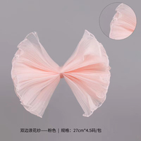 Article populaire : Tulle ondulé perlé, Tulle plissé ondulé, Ruban pour emballage de fleurs, Matériel DIY pour boîtes cadeaux et décorations de gâteaux