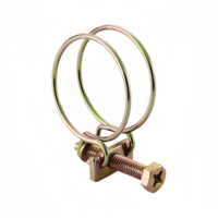 Collier de serrage à ressort double en acier inoxydable réglable de haute qualité pour usage automobile métrique et impérial