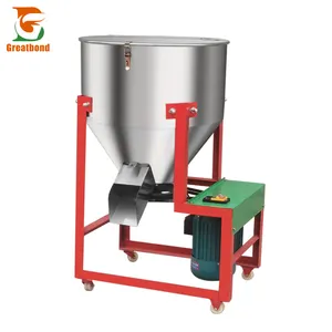 Factory Price Stainless Steel Rotating Drum Food Mixer Commercial Drum Mixer Use For Animal Feed Mixing