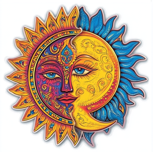 สติกเกอร์ติดตู้เย็นเปลี่ยนรูปได้ทรงสีสันสดใสไพ่ทาโรต์แบบคลาสสิก - Product Image 5