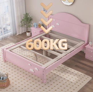Lit simple pour enfants, style dessin animé célèbre sur Internet, en bois massif, économique, avec bord large, pliable, avec tiroir, moderne, pour <span class=keywords><strong>chambre</strong></span> d'enfant, garçon ou fille, princesse - Product Image 2
