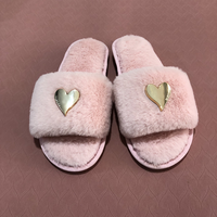 Ultra-confortable, unisexe, pour dortoir et maison - Doublure en fausse fourrure de lapin, antidérapante, semelle en TPR |   Lavable en machine