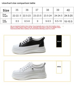 Sneakers blanches rehaussantes pour femme en cuir véritable, sélectionnées avec soin, nouvelle collection printemps 2026, mocassins à plateforme, chaussures décontractées - Product Image 6