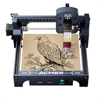 Machine à graver ACMER S1 3500mW bois/acrylique |   Point laser de 0,04 mm, zone de travail de 130 x 130 mm, design compact pour bureau, garantie de 5 ans
