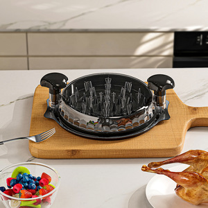 Alat Penghancur Daging Sapi & Ayam Berkualitas Tinggi, Portable, Bahan Plastik & PP, dengan Tutup Transparan Anti-Selip, Peralatan Dapur untuk Penggunaan di Rumah - Product Image 2