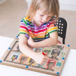 Rompecabezas Montessori de Madera, Tablero de Actividades para Contar, Juguete Clásico Magnético para Niños Pequeños, Aprendizaje de Colores y Números - Product Image 3