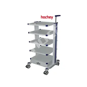 HOCHEY MEDICAL Equipment Hospital Workstation Mobile Cart Endoscope Instrument Trolley For Surgical Room