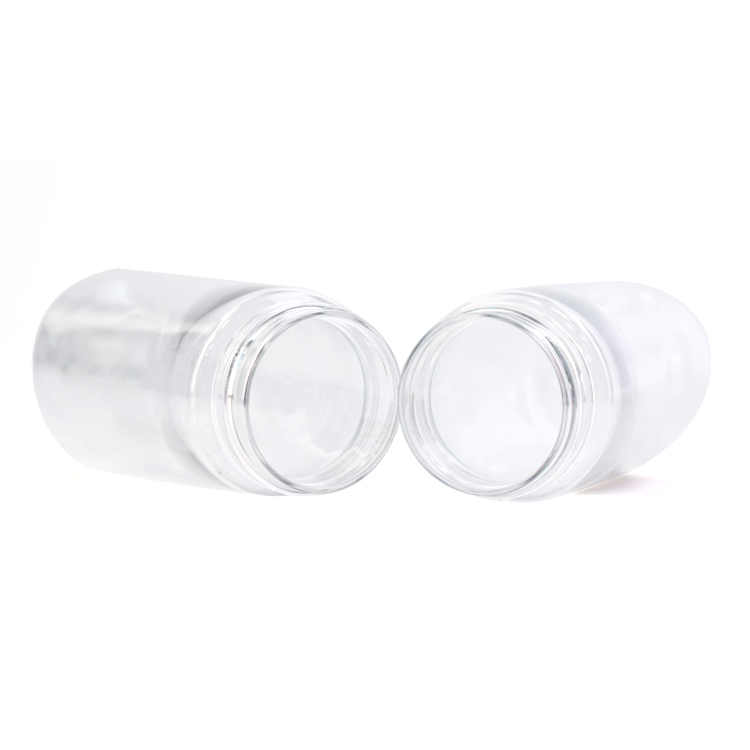 Low Moq 1000ml 500ml 300ml Stock PET Clear Plastic Flower Concentrate Jar Fresh Cream Plastic Jar With Lids