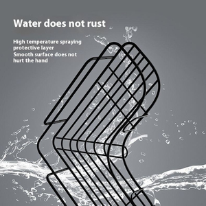 Estante de Esquina Metálico con Adhesivo Fuerte, Estante Triangular de Hierro para Baño, Sin Perforaciones - Product Image 3