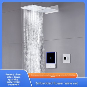 ชุดฝักบัวดิจิตอล Xinxi Smart All-copper Light Luxury Technology พร้อมจอแสดงผล รุ่น FL-b014 แบบเรนชาวเวอร์และวอเตอร์ฟอลล์ - Product Image 3
