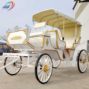 Nouveau produit de calèche de mariage de luxe avec 4 roues en acier pour les visites royales et les chariots tirés par des chevaux - Product Image 6