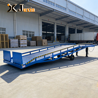 Rampe de quai hydraulique mobile certifiée CE de 10 tonnes, rampe de chargement de conteneurs portable pour usine, port, chariot élévateur