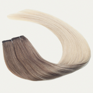 Clip di colore <span class=keywords><strong>biondo</strong></span> ombre all'ingrosso nelle estensioni dei capelli 100% vergine remy estensioni dei capelli molto spesse capelli naturali - Product Image 5