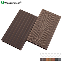 Planche de terrasse en composite bois-plastique (WPC) de 138x23 mm, 4ème génération, haute résistance, usage commercial, terrasse extérieure, composite bois-plastique gaufré