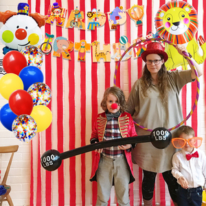 Décoration de fête d'<span class=keywords><strong>anniversaire</strong></span> sur le thème du cirque Nicro, décoration de fête de naissance, décoration d'<span class=keywords><strong>anniversaire</strong></span> pour enfants, fournitures de fête de cirque - Product Image 4