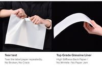 Rollo de papel adhesivo de inyección de tinta de vinilo PP blanco brillante 100mic Material de etiqueta autoadhesiva para máscaras para impresión de fábrica
