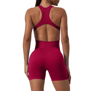 Vêtements de yoga une pièce sans couture Combinaison de yoga fitness pour femmes - Product Image 5