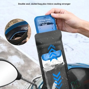Support de téléphone pour vélo magnétique, support de téléphone pour moto, étanche à la poussière et à la pluie, sac étanche pour guidon de moto - Product Image 4