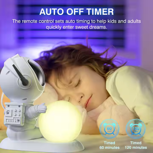 Projecteur de lumière nocturne LED Robot Galaxy <span class=keywords><strong>Star</strong></span> pour astronaute, design moderne de projecteur de galaxie magnétique à 360° - Product Image 5