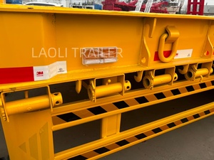 Fabricant de semi-remorques Laoli, remorque à plateau bas <span class=keywords><strong>3</strong></span> essieux 70 tonnes avec pneus miniers 12R20 pour le marché africain - Product Image 2