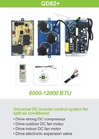 QUNDA QD82U + onduleur universel 12000-24000BTU DC/AC système de contrôle de climatisation divisé pour pièces de réfrigérateur à usage domestique
