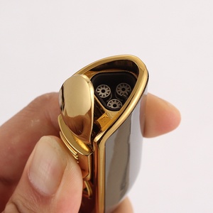 Kim loại Windproof <span class=keywords><strong>Mini</strong></span> Pocket xì gà nhẹ hơn 3 máy bay phản lực màu xanh ngọn lửa <span class=keywords><strong>Torch</strong></span> Thuốc Lá Thuốc lá nhẹ hơn với xì gà đấm Hộp quà tặng cho nhà - Product Image 4