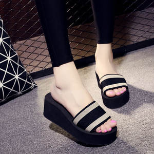 Nouvelles sandales d'été coréennes pour femmes à bout ouvert en mousse, à talon ultra-haut et plateforme, avec semelles compensées épaisses, intemporelles et tendance, chaussures de mariage - Product Image 3