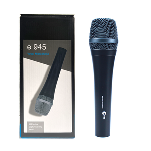 E945 Professionelles Kabelgebundenes Handmikrofon mit Dynamischer Nierencharakteristik - Schwarz, Geräuschunterdrückung, 60dB Empfindlichkeit für Gesang und Live-Übertragungen - Product Image 6