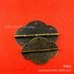 บานพับโบราณรูปวงรี Chengyu D072 ขนาด 45x33 มม. แบบติดผิว สำหรับกล่องไม้ - Product Image 2